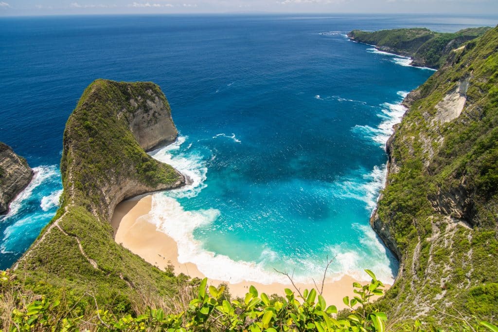 vistas de las playas de indonesia