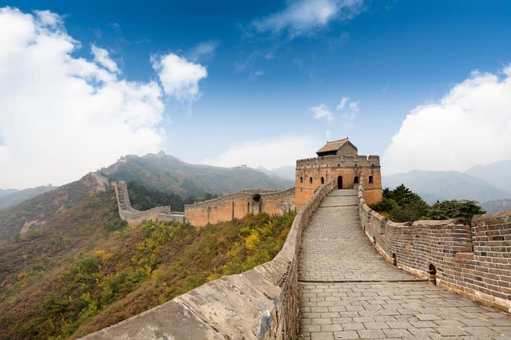 vistas de la muralla china