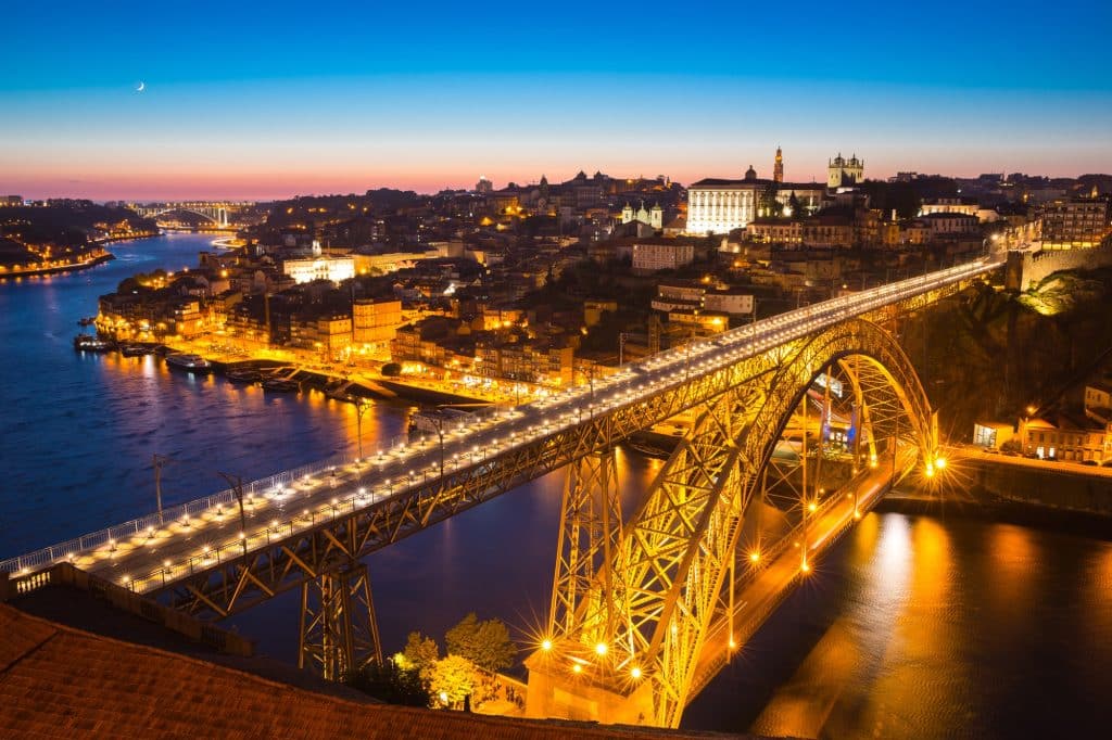 vistas del puente de oporto