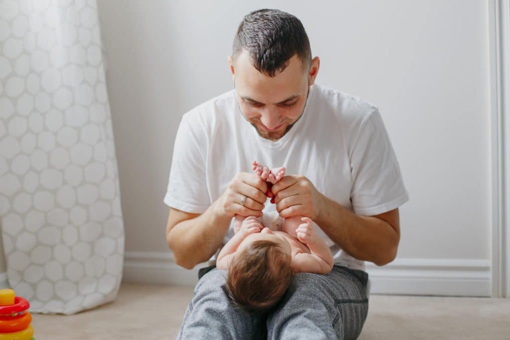 padre con su hijo